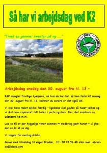 Arbejdsdag ved K2 august 2017