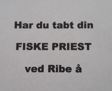 Fiske priest – fundet ved Ribe å