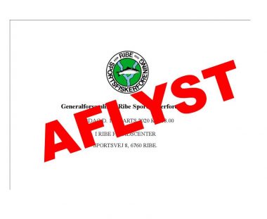 Aflysning af Generalforsamling 2020 i Ribe Sportsfiskerforening