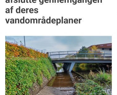 Seneste nyt om Vandområdeplaner