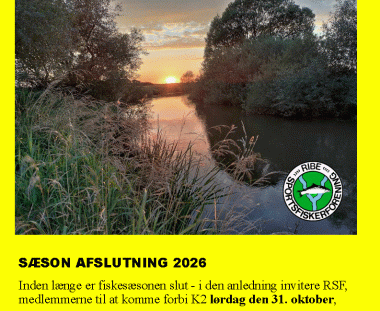 Sæson afslutning lørdag den 31. oktober